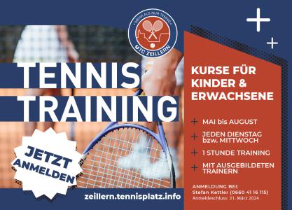 Tennis-Training 2024 beim UTC Zeillern - Anmeldung jetzt offen!